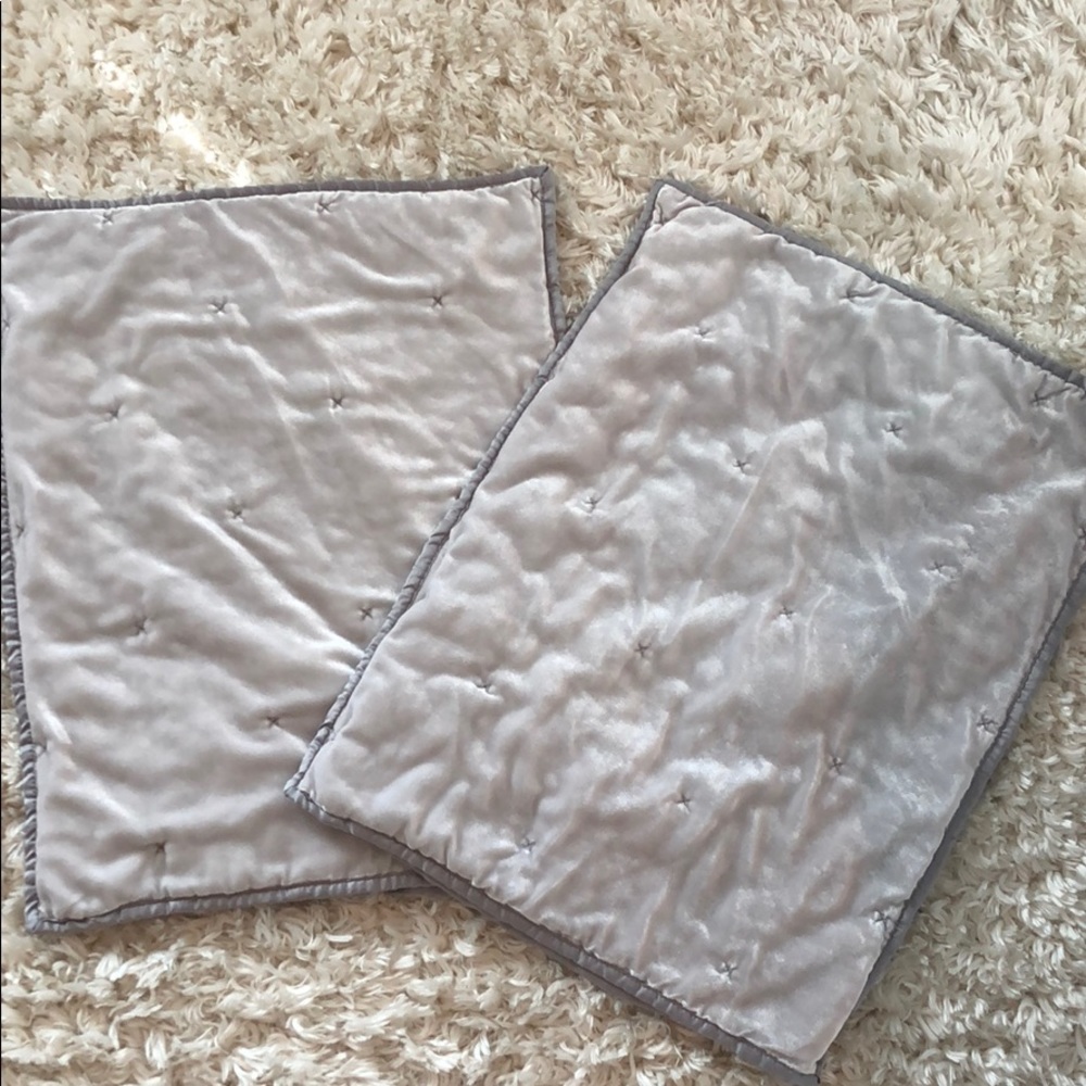 Opalhouse Gray Velvet Standard Shams